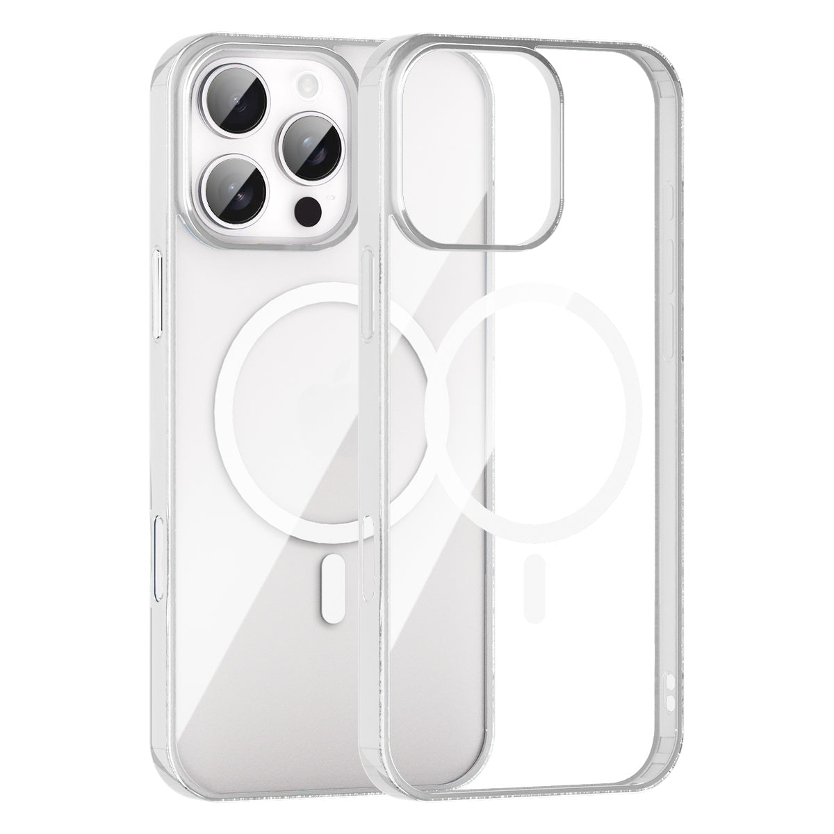 iPhone 16 Pro Crystal Clear Magnetic Slim-Fit Protective Case with MagSafe for Wireless Charging