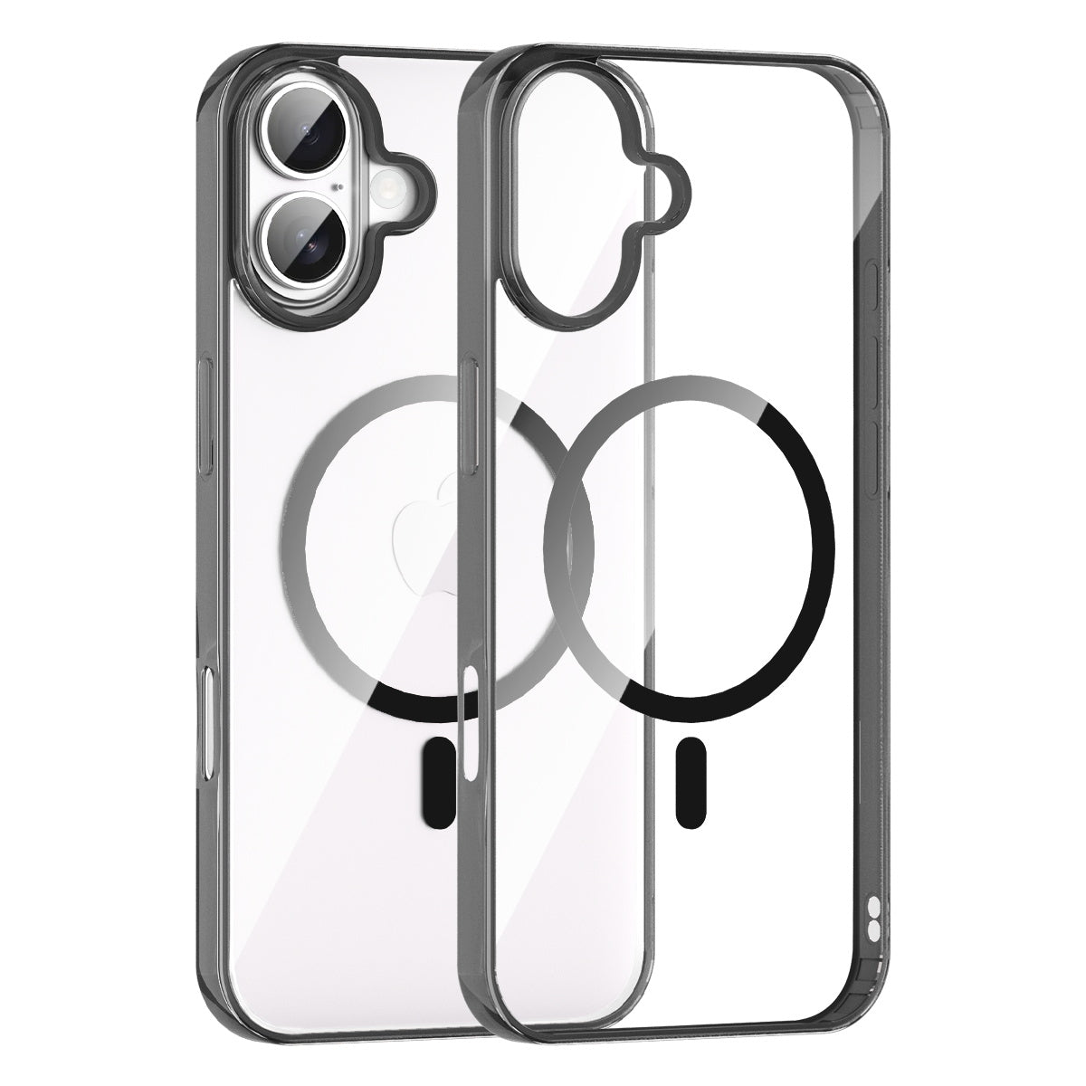 iPhone 16 Crystal Clear Magnetic Slim-Fit Protective Case with MagSafe for Wireless Charging