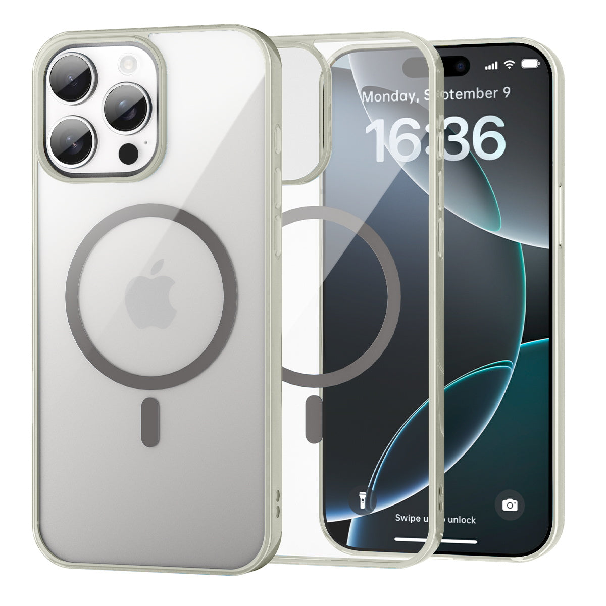 iPhone 16 Pro Crystal Clear Magnetic Slim-Fit Protective Case with MagSafe for Wireless Charging