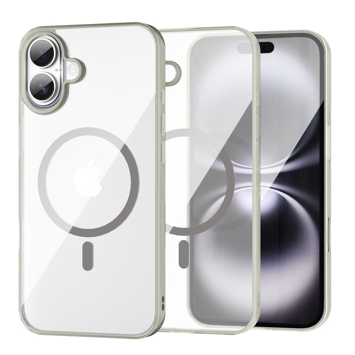 iPhone 16 Crystal Clear Magnetic Slim-Fit Protective Case with MagSafe for Wireless Charging