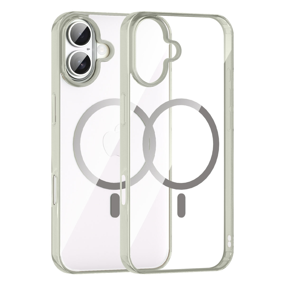 iPhone 16 Crystal Clear Magnetic Slim-Fit Protective Case with MagSafe for Wireless Charging