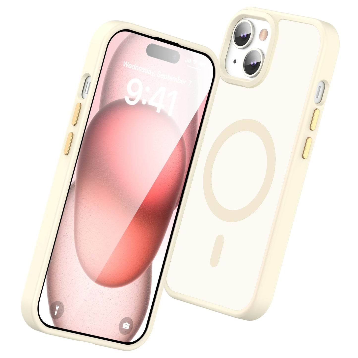 iPhone 15 Smooth Touch Waterproof MagSafe Ultra Hybrid Phone Case