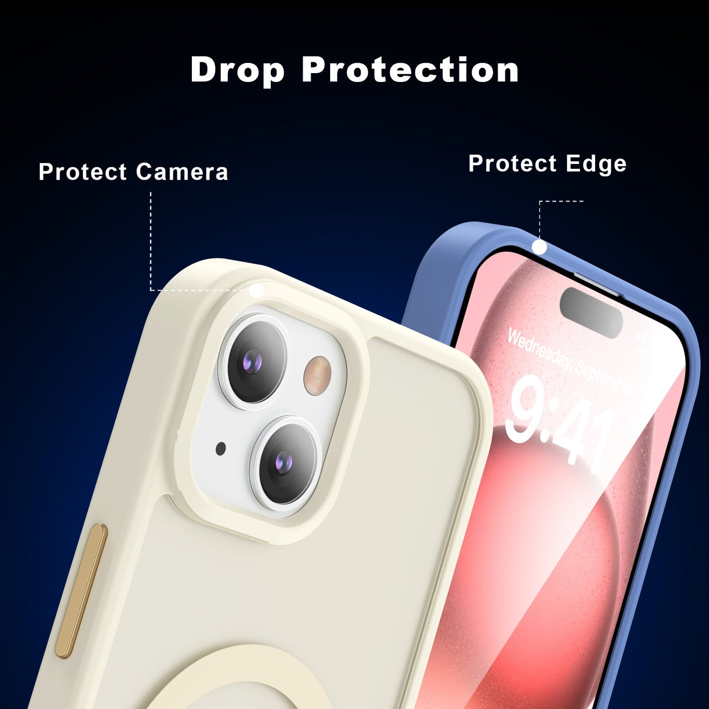 iPhone 15 Smooth Touch Waterproof MagSafe Ultra Hybrid Phone Case