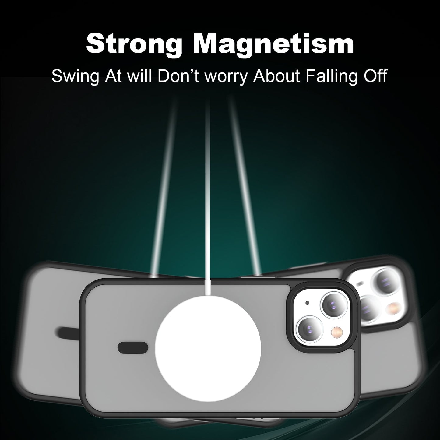 iPhone 15 Smooth Touch Waterproof MagSafe Ultra Hybrid Phone Case