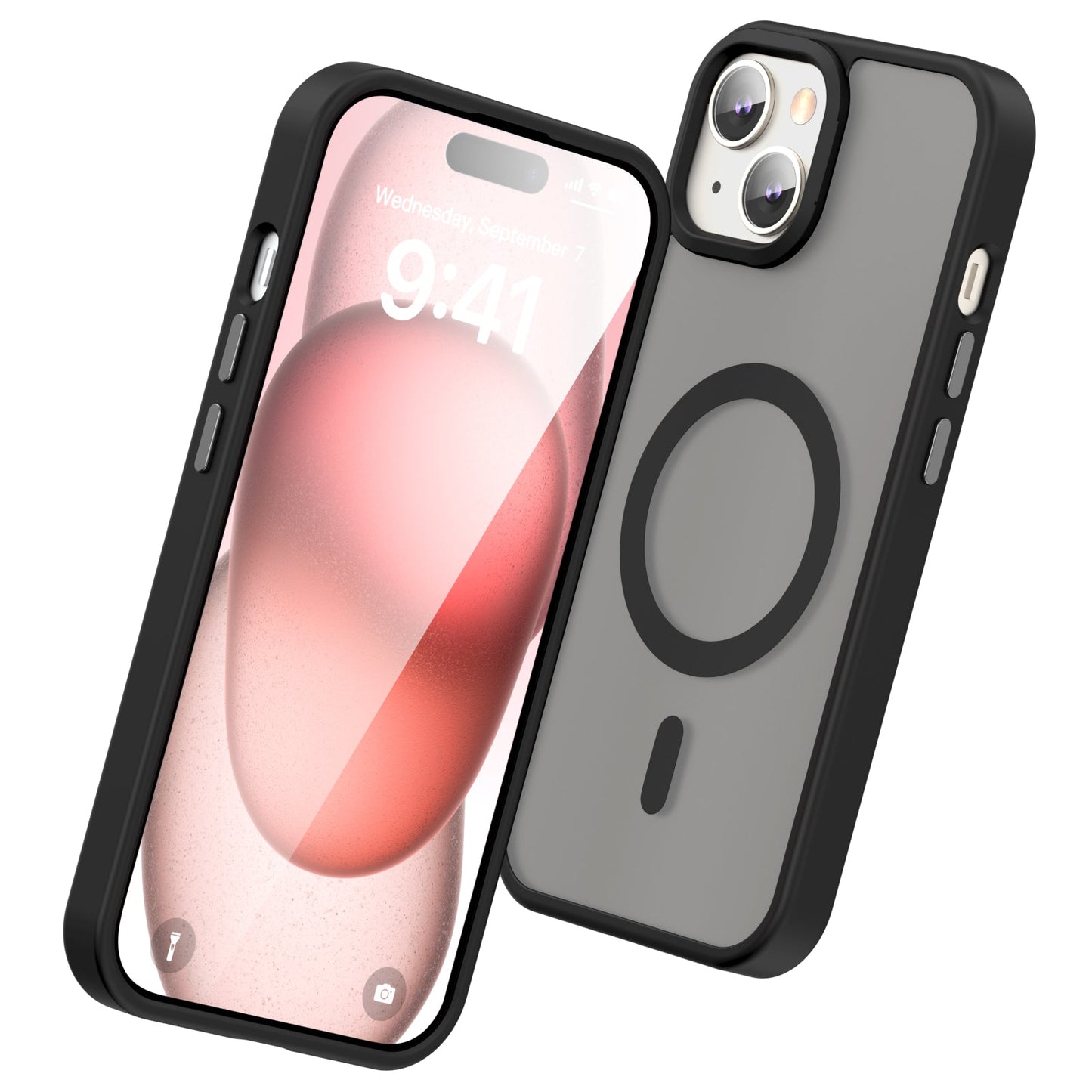 iPhone 15 Smooth Touch Waterproof MagSafe Ultra Hybrid Phone Case