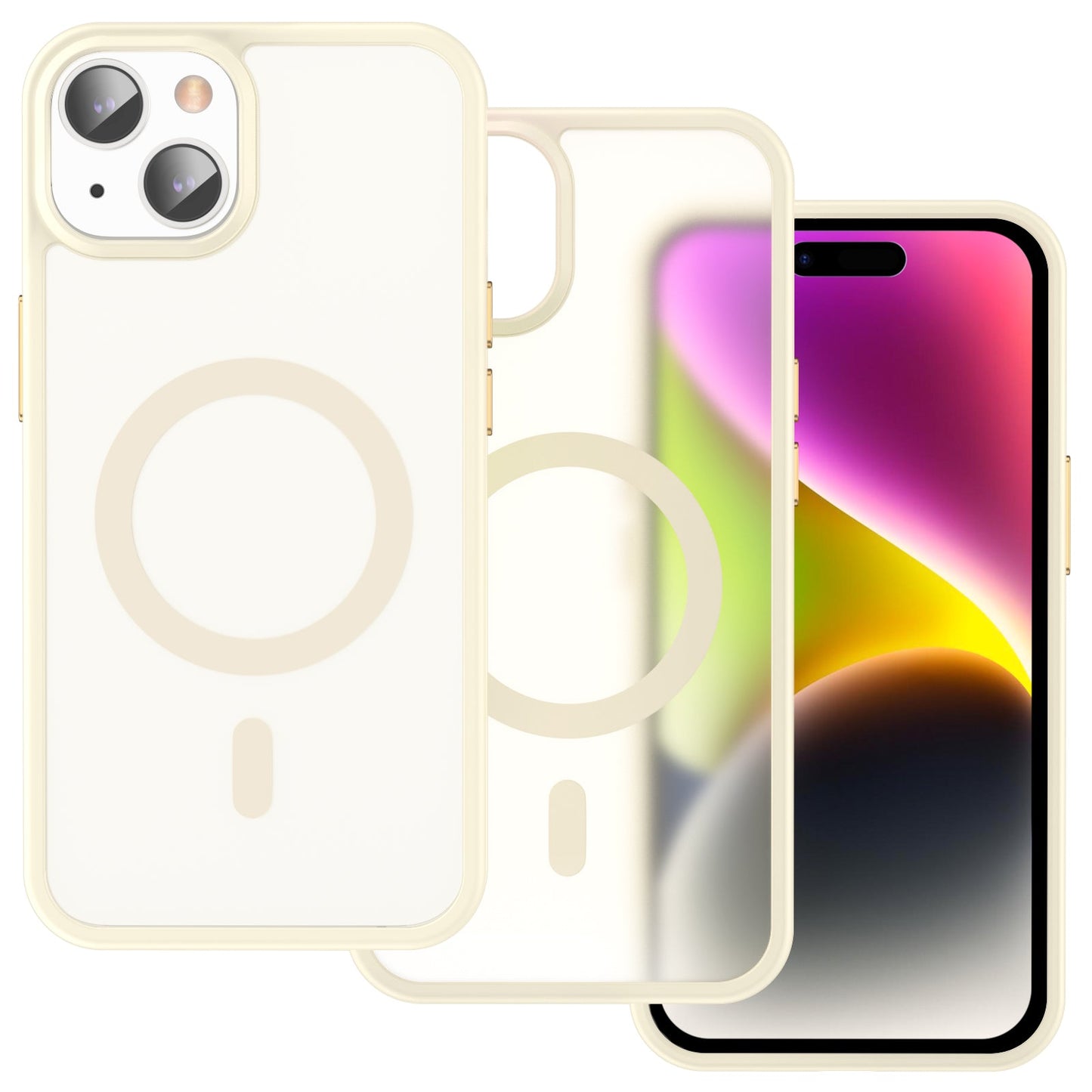 iPhone 15 Plus Smooth Touch Waterproof MagSafe Ultra Hybrid Phone Case
