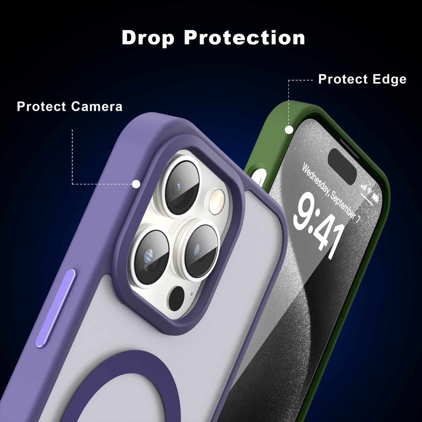 iPhone 15 Pro Smooth Touch Waterproof MagSafe Ultra Hybrid Phone Case