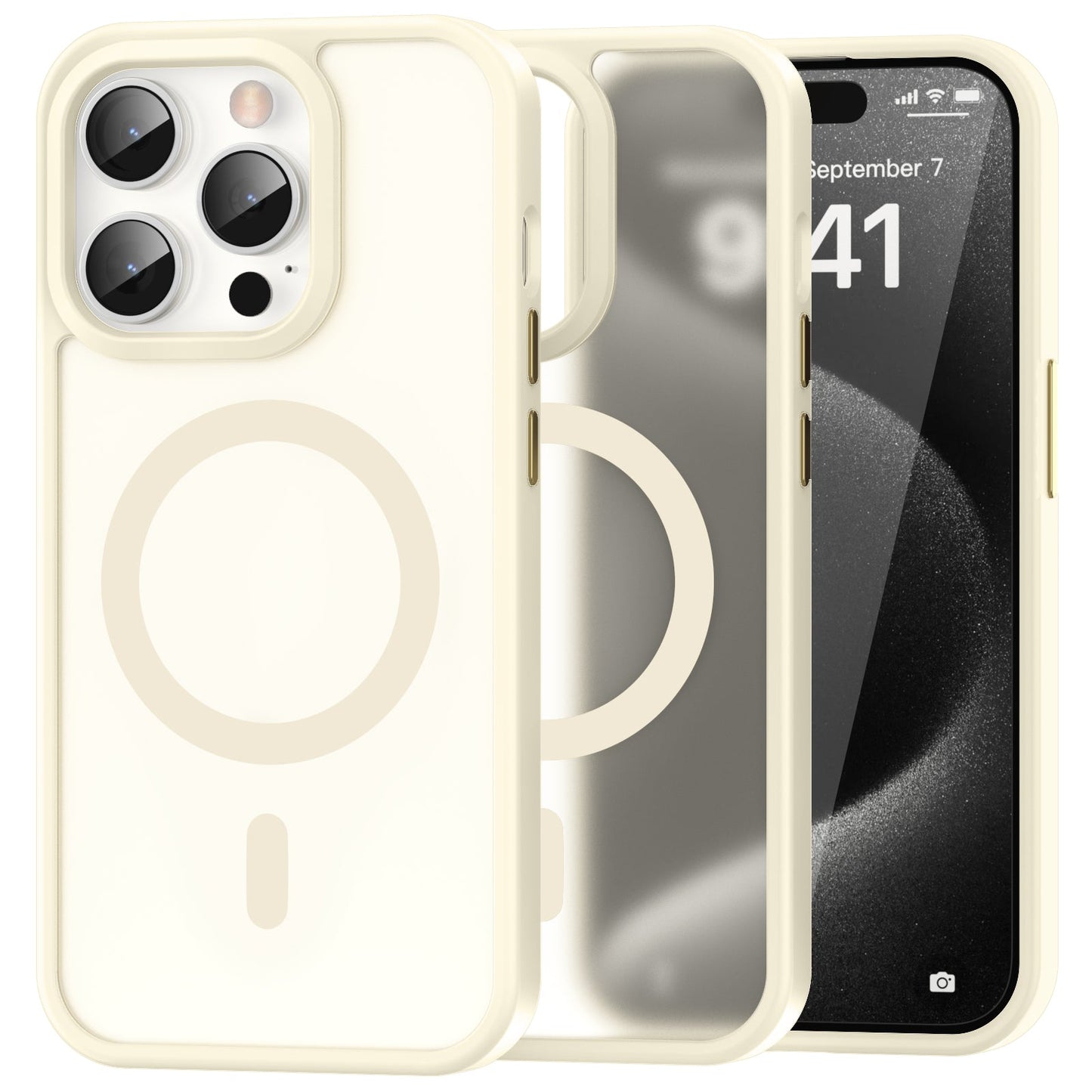 iPhone 15 Pro Smooth Touch Waterproof MagSafe Ultra Hybrid Phone Case
