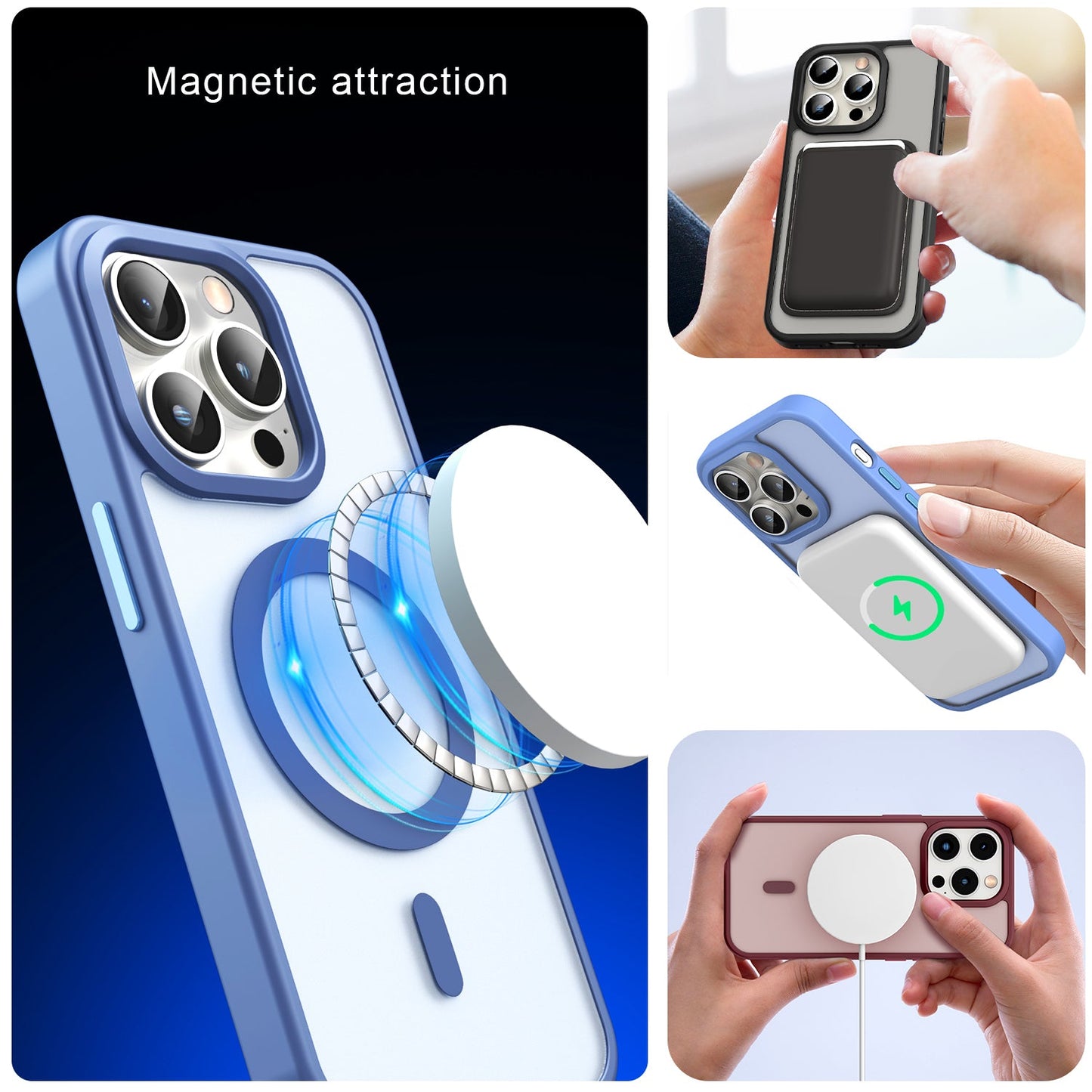 iPhone 15 Pro Smooth Touch Waterproof MagSafe Ultra Hybrid Phone Case