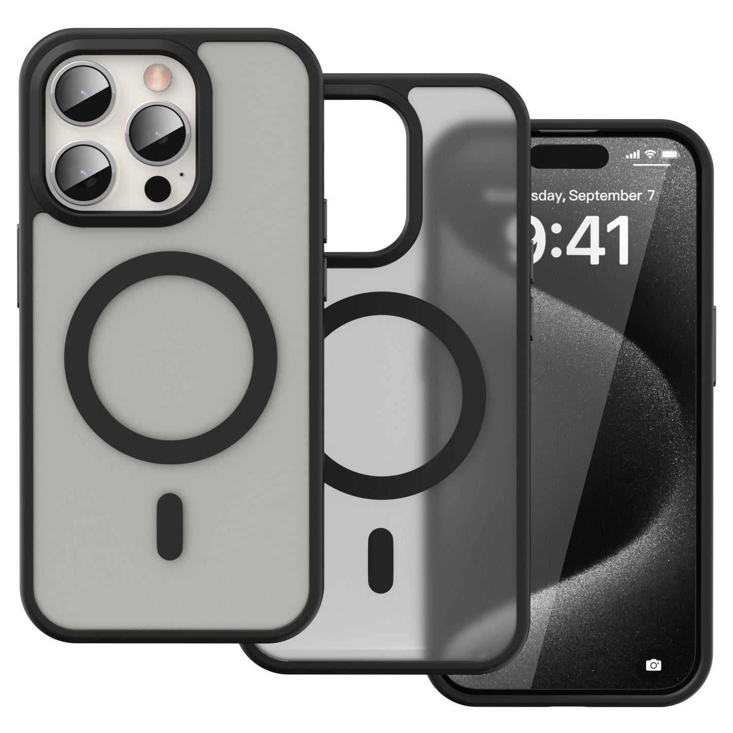 iPhone 15 Pro Smooth Touch Waterproof MagSafe Ultra Hybrid Phone Case