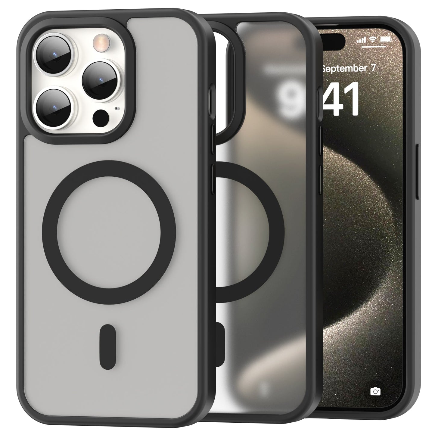 iPhone 15 Pro Max Smooth Touch Waterproof MagSafe Ultra Hybrid Phone Case