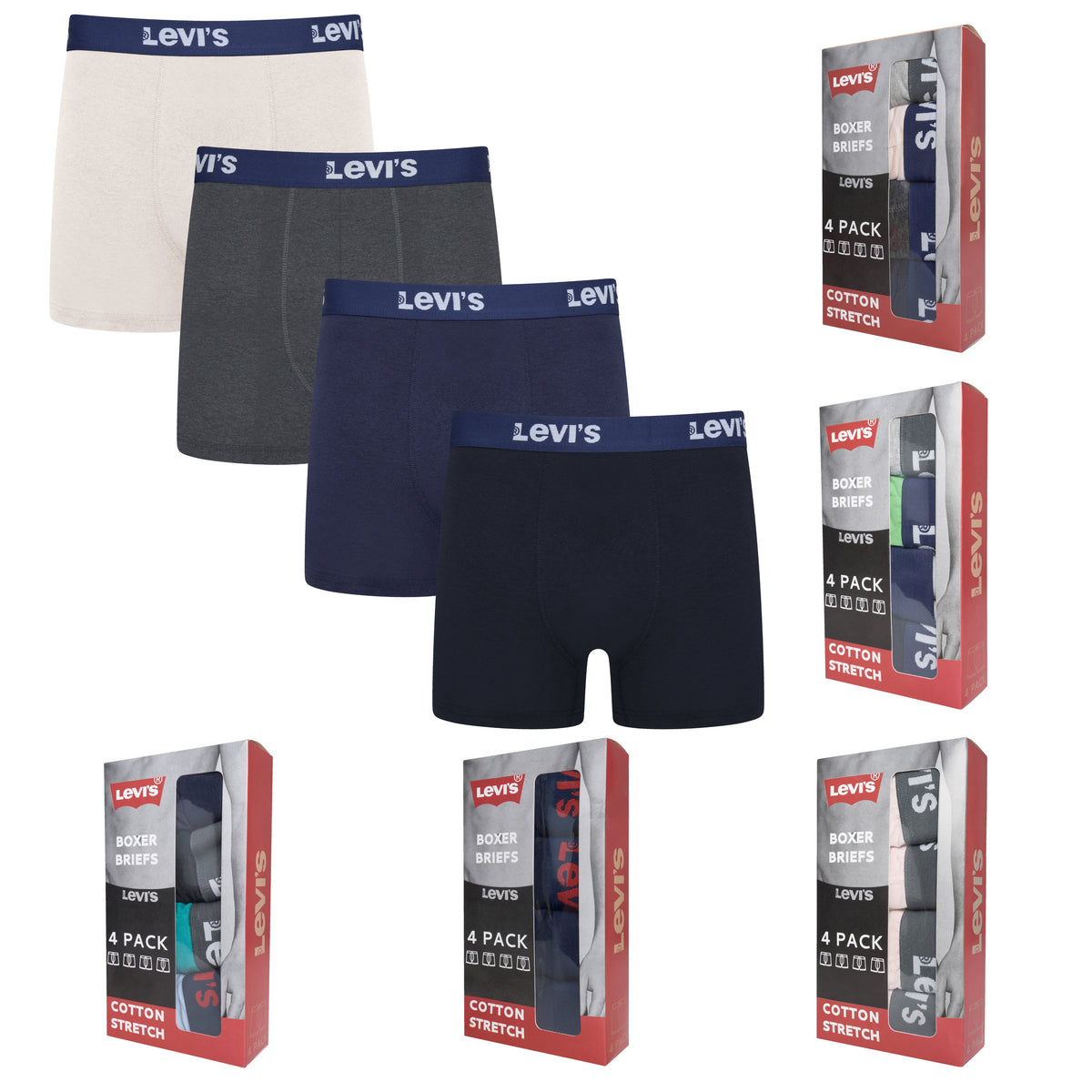 Levi's 4 Pack Boxer Briefs